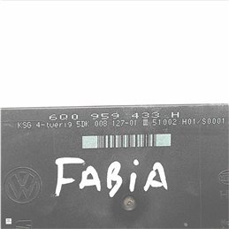 6Q0959433H Centralina ECU Comfort chiusure Skoda Fabia 2001-09 5DK008127-01