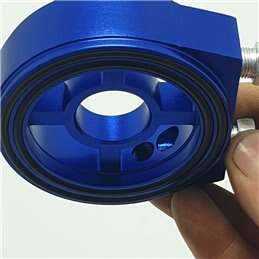 A04-003-04 piastra adattatore filtro olio sandwich colore blu 4501BL Honda Civic Accord CRX Mazda RX Tuning