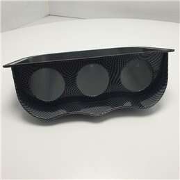 Supporto cruscotto in carbonio per strumenti supplementari 3 alloggi 26X21X8,5 cm tuning elaborazione