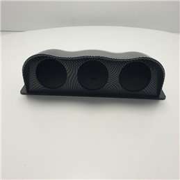 Supporto cruscotto in carbonio per strumenti supplementari 3 alloggi 26X21X8,5 cm tuning elaborazione