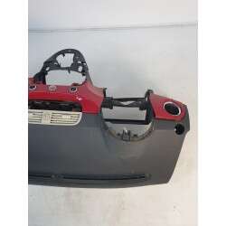 Cruscotto console centrale con modanature rosse FIAT 500 312 DAL 2008