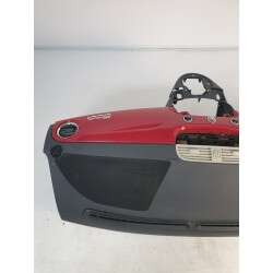 Cruscotto console centrale con modanature rosse FIAT 500 312 DAL 2008