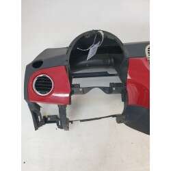 Cruscotto console centrale con modanature rosse FIAT 500 312 DAL 2008