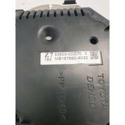 83800-0DZ70 quadro strumenti contachilometri Toyota Yaris XP130 C MK3 1.0 benzina 5P 2014 Denso 