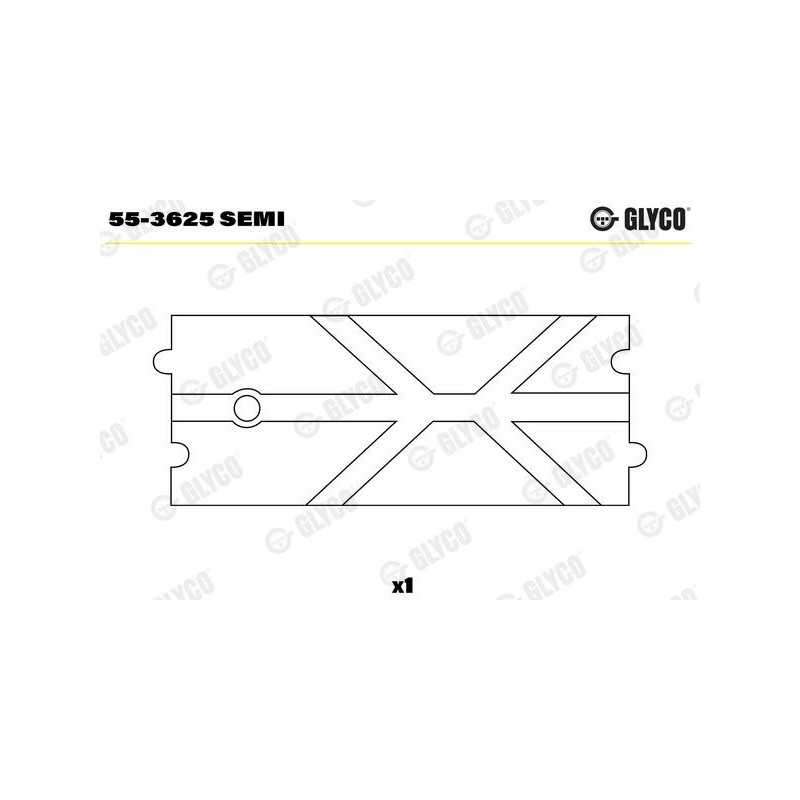 55-3625 boccola biella bronzina cuscinetto Mercedes W124 W140 W201 W460 W463 Glyco 