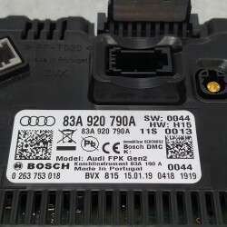 83A920790A Quadro strumenti contachilometri Audi Q3 2.0D DFG 2019