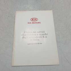 Manuale uso e manutenzione originale Kia Sportage 2.0d D4EA 2007 in italiano 