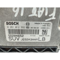 CENTRALINA MOTORE FIAT SEDICI 1.9 MJT 8V BOSCH 0281012992 SUV 55204652 USATA