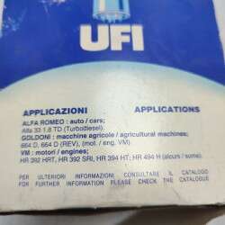 2320800 UFI filtro olio motore Alfa Romeo 33 1.8 TD macchine agricole Goldoni VM 664D