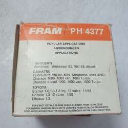 PH4377 FRAM filtro olio motore Innocenti Mini 990 D Daihatsu Cuore 550cc Toyota Corolla 1.3 12V