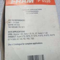 P4520 FRAM filtro olio motore Opel Ascona Astra F Kadett Renault R5 R11 R19  Citroen AX diesel