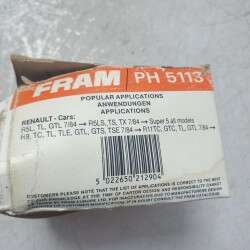 PH5113 FRAM filtro olio motore Renault R5 R9 Supercinque Super5 1984