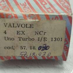 57.18.030 set kit 4 valvole scarico Fiat Uno Turbo 1301cc i.e. 110x8x33 mm