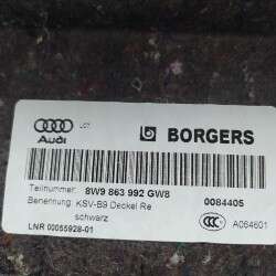 8W9863992 Rivestimento baule bagagliaio Audi A4 B9 Avant S-line  2.0 110 KW 2016 DEU