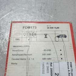 FDB173 pastiglie pattini freni posteriori Opel Corsa A Astra F Vectra Manta 1981-91 Ferodo