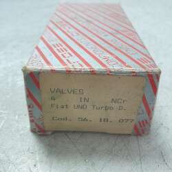 56.18.077 set kit 4 valvole scarico Fiat Uno Turbo diesel 117x8x33 mm