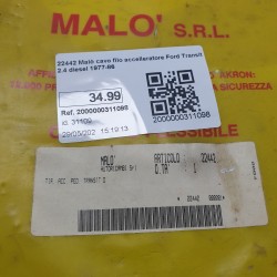 22442 Malò cavo filo accelleratore Ford Transit 2.4 diesel 1977-86