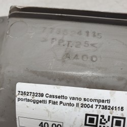 735273239 Cassetto vano scomparti portaoggetti Fiat Punto II 2004 773524115