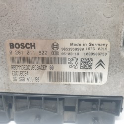 CENTRALINA MOTORE CITROEN XSARA PICASSO 1.6 HDI BOSCH 0281011802