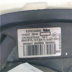 8200236590 faro fanale proiettore Renault KangooMK3 2005-07 anteriore SX sinistro Valeo