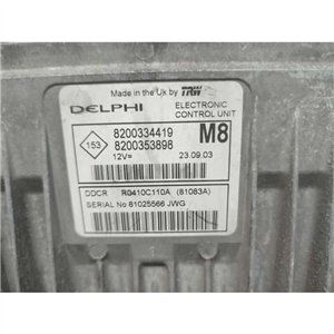 8200334419 CENTRALINA MOTORE RENAULT MEGANE SCENIC 1.5 DIESEL DELPHI R410C110A 8200353898