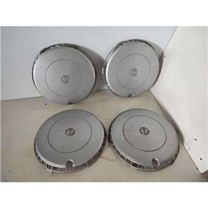 COPRI CERCHI COPPE COPPETTE BORCHIE ALFA ROMEO 75 90 X4 1620028015 NUOVE SEGNI DOVUTI CATTIVA CONSERVAZIONE
