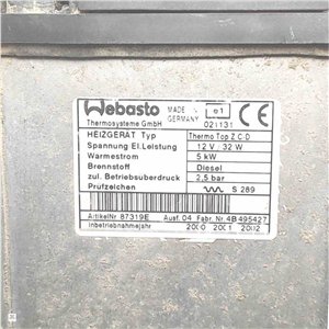 1685000698 Riscaldatore Webasto Mercedes classe A 170cdi  W168 1 serie 1.7diesel  2001-04