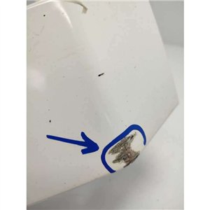 8620819 Modanatura rivestimento paraurti posteriore sinistro Volvo XC90 2.4d D5244T 2004 bianco