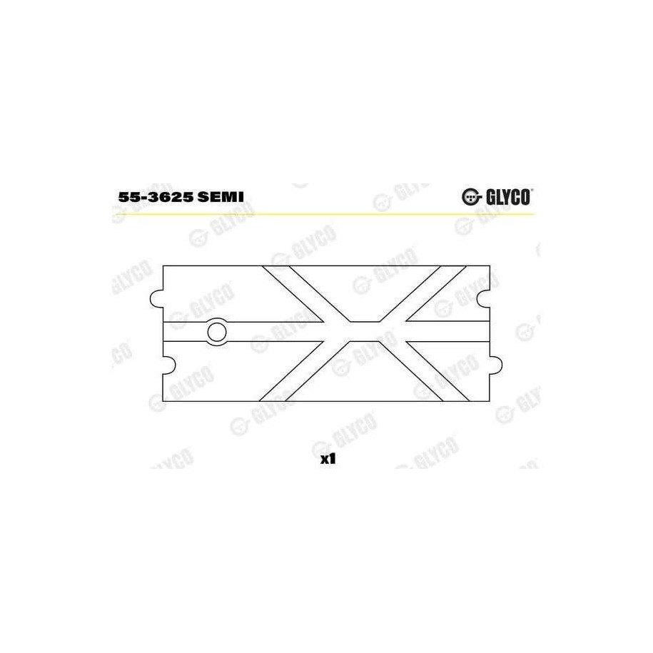 55-3625 boccola biella bronzina cuscinetto Mercedes W124 W140 W201 W460 W463 Glyco 