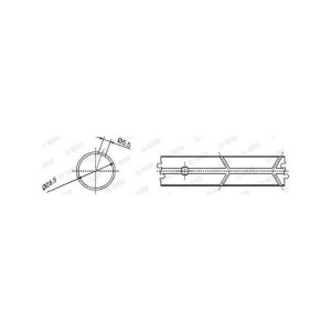 55-3625 boccola biella bronzina cuscinetto Mercedes W124 W140 W201 W460 W463 Glyco 