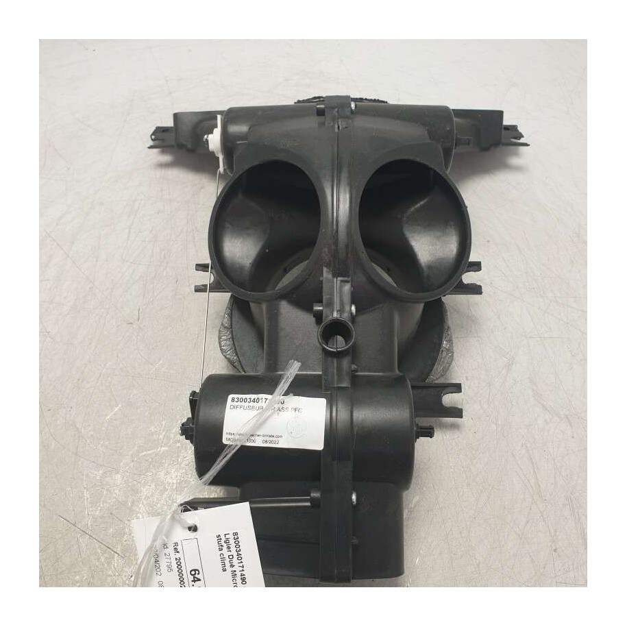 8300340171490 condotto diffusore aerazione abitacolo Ligier Duè Microcar 6kw 8cv 45km/h 2020-24 stufa clima