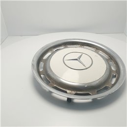 COPRICERCHIO COPRIMOZZO BORCHIA COPPA COPPETTA COLOR AVORIO IN ACCIAIO MERCEDES W108 W109 W113 W114 W115 W123