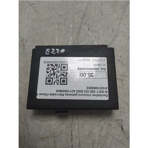 Centralina chiusure gateway Mercedes Classe E W S211 220 CDI 2002 A2115402545 410213005002