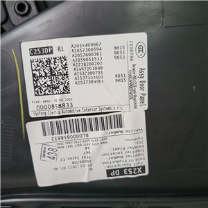 Pannello portiera posteriore sinistro Mercedes GLC 253