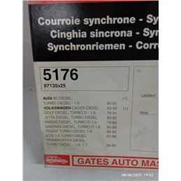 CINGHIA DISTRIBUZIONE 5176 97135X25 AUDI 80 1.6 D TD VW CADDY GOLF JETTA PASSAT ILTIS TRANSPORTER 1.6 D TD 1976 93