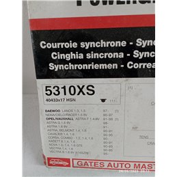 CINGHIA DISTRIBUZIONE 5310XS 40433X17 HSN DAEWOO LANOS 1.3 1.5 NEXIA 1.5 OPEL ASTRA F G 1.4 1.6  KADETT E VECTRA 1.2 1.4 1.6