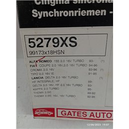 CINGHIA DISTRIBUZIONE 5279XS 99173X18HSN ALFA 155 2.0 T FIAT TIPO CROMA COUPÉ 2.0 16V T LANCIA DELTA HF INT. KAPPA THEMA 2.0 T