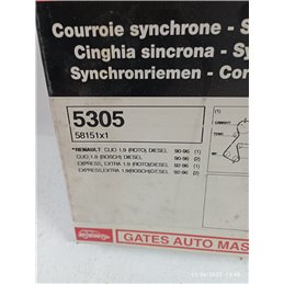 CINGHIA DISTRIBUZIONE 5305 58151X1 RENAULT CLIO EXPRESS ROTO E BOSCH 1.9 D 1990 96